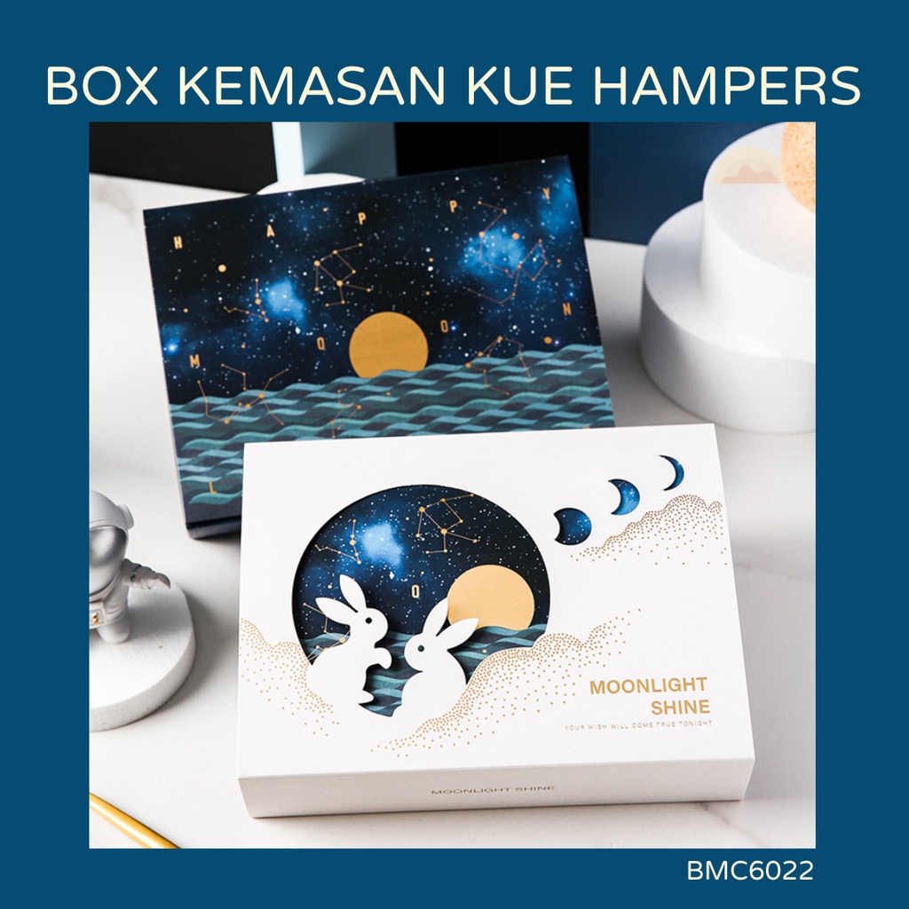 

[5 PCS] Box Kotak Packaging Imlek Nastar Mooncake Kue Bulan isi 6 BMC6022