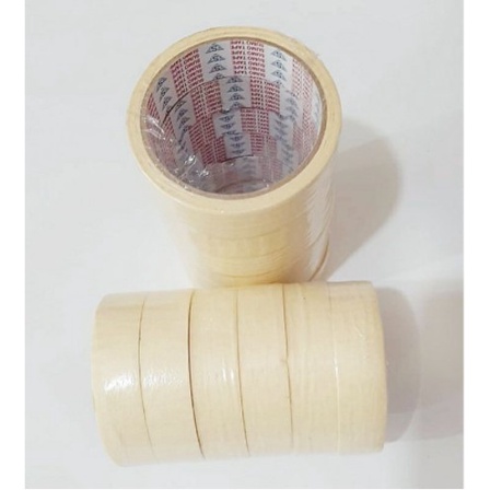 

Lakban Kertas / Masking Cream 1/2 Inch