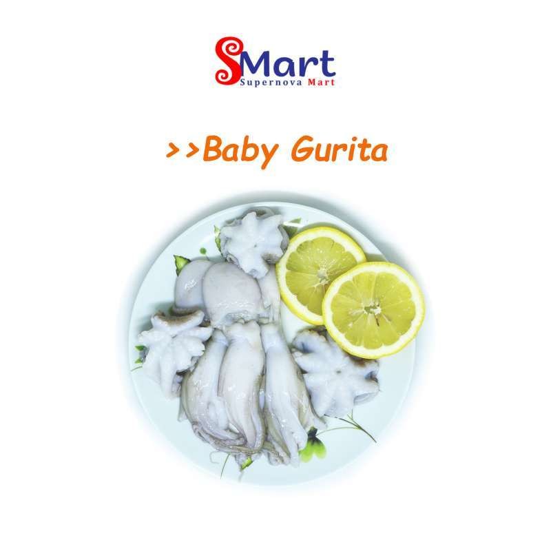 

Baby Octopus / Gurita Utuh Beku 30-50 gram per ekor pack