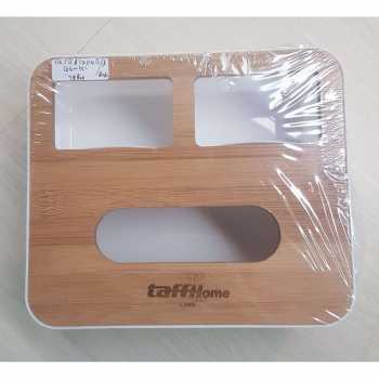 TaffHOME Kotak Tisu Kayu Tissue Box 3 Grid - ZJ006