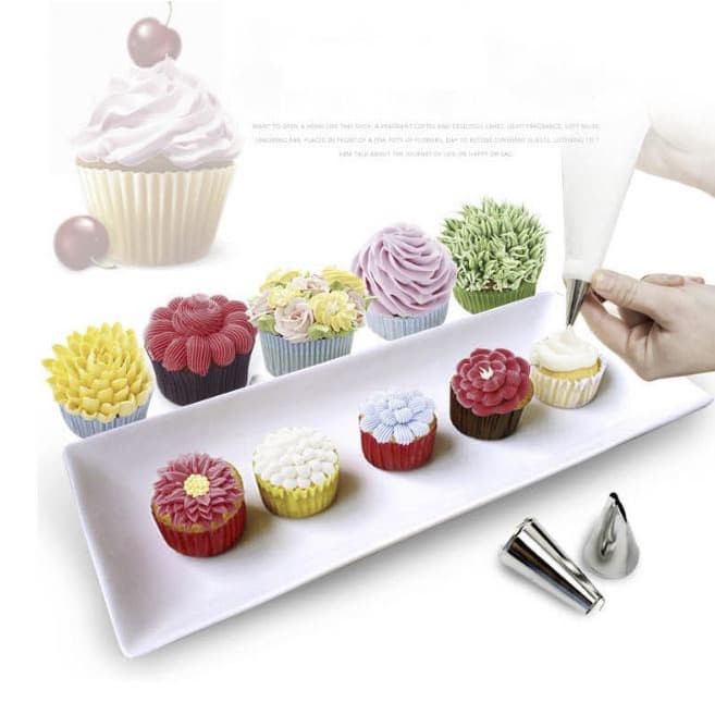 Cetakan Kue Icing Set Baking decorating tool stainless steel Spuit set