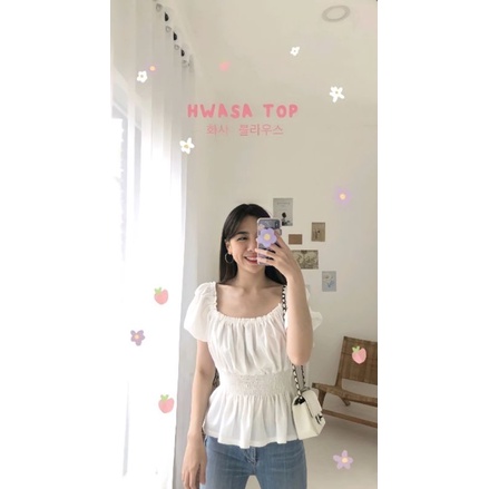 READY Oudre Hwasa top in white