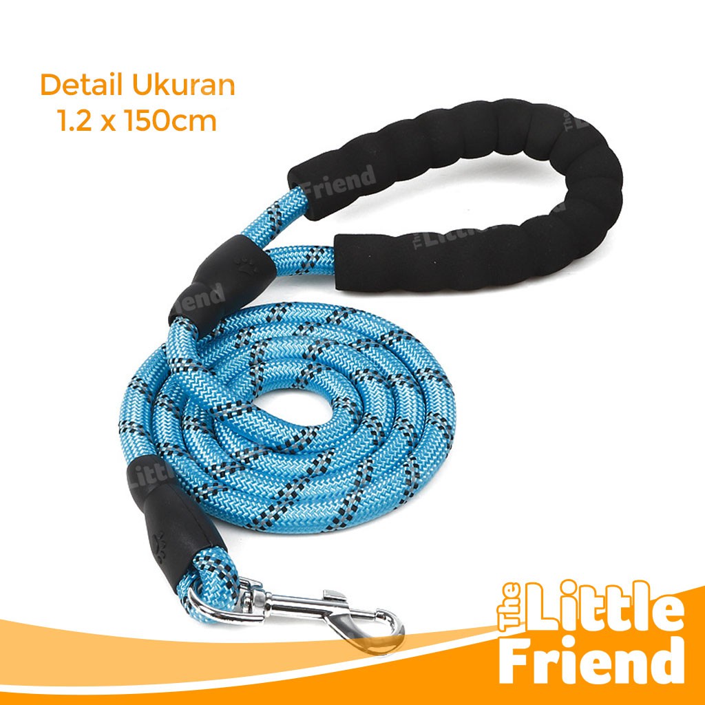 Tali Tuntun Anjing Sedang Besar/Dog Leash Panjang Bahan Nylon Tebal