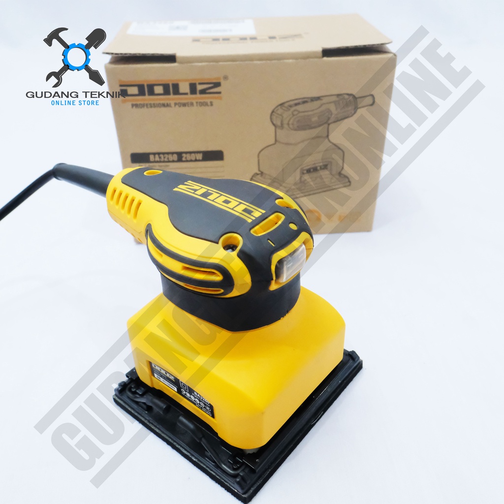 Mesin Amplas Doliz BA3260 / Palm Sander - Amplas Kotak Amplas Kayu DOLIZ BA 3260