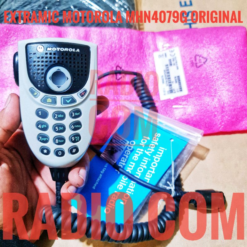 EXTRAMIC RADIO RIG MOTOROLA XTL 2500 APX2500 ORI HMN4079G PTT MICROPHONE RADIO MOTOROLA XTL 2500 XTL1500 APX2500 ORIGINAL