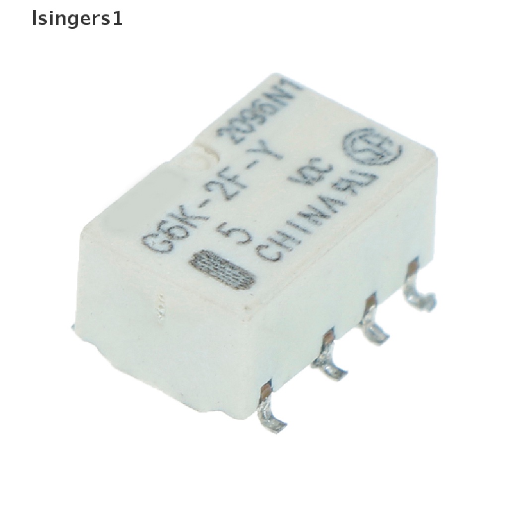 (lsingers1) 5pcs relay Sinyal dc 5v smd g6k-2f-y 8pin Untuk omron relay