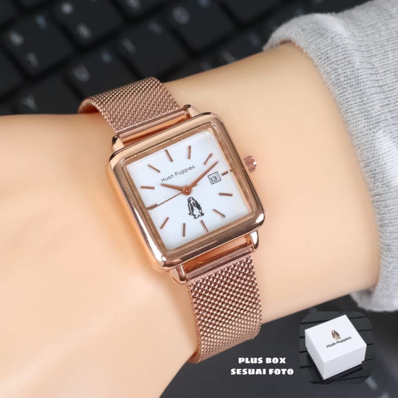 JAM TANGAN HUSH PUPPIES WANITA RANTAI PASIR WATER RESISTANCE