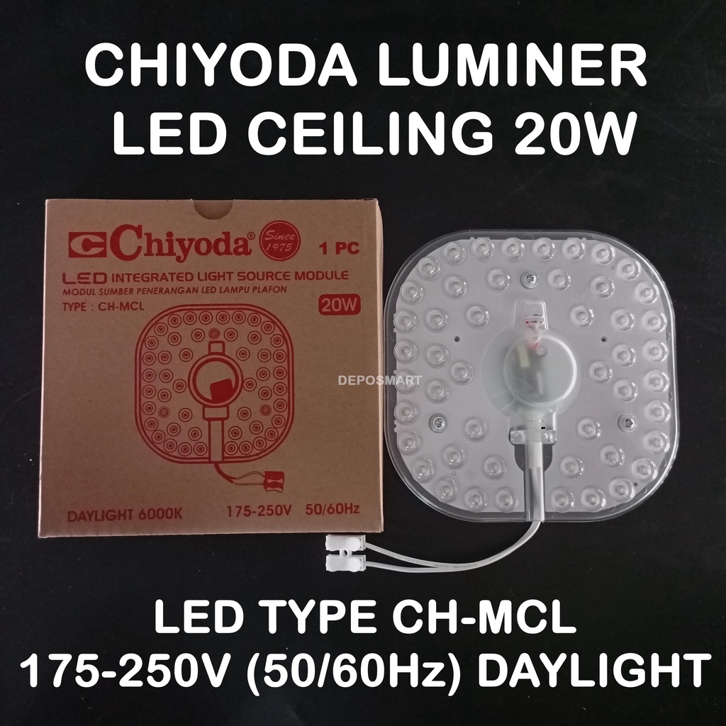 LAMPU CHIYODA LUMINER LED CEILING 20W DAYLIGHT 6000K - LAMPU PLAFON