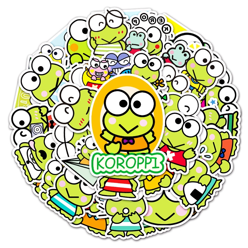 Zhang Keroppi corobi grafiti stiker bagasi laptop car skateboard ponsel dekorasi stiker