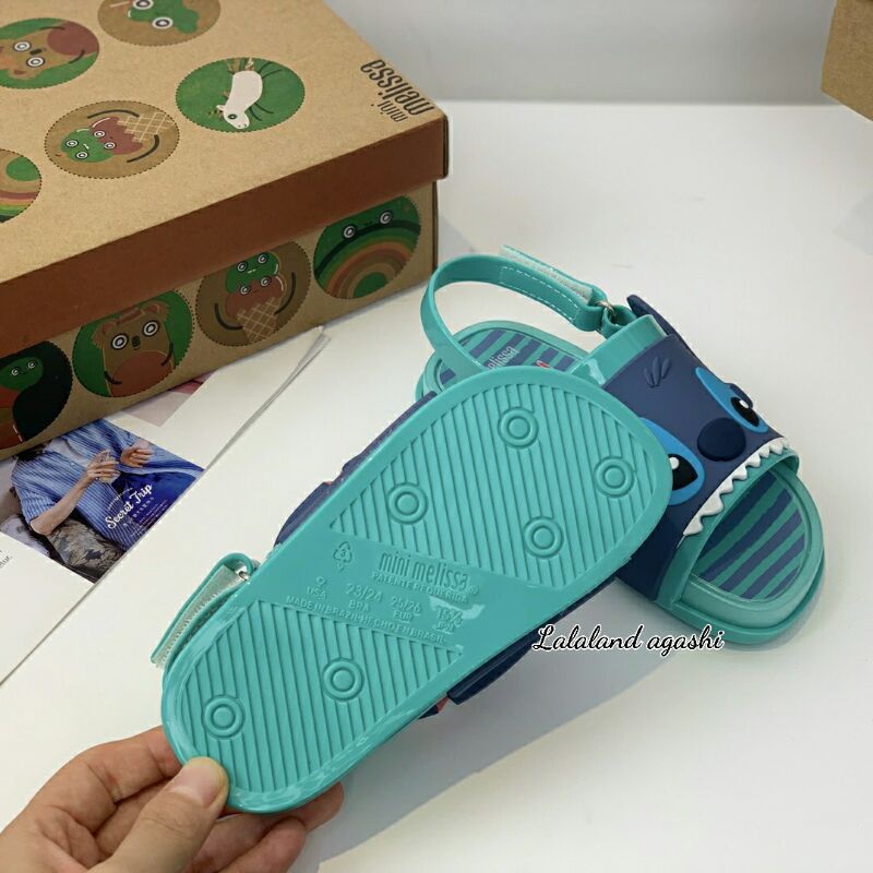 Sandal minimel lilo and stitch green/sandal melissa disney/sandal melissa anak cowok/sandal disney