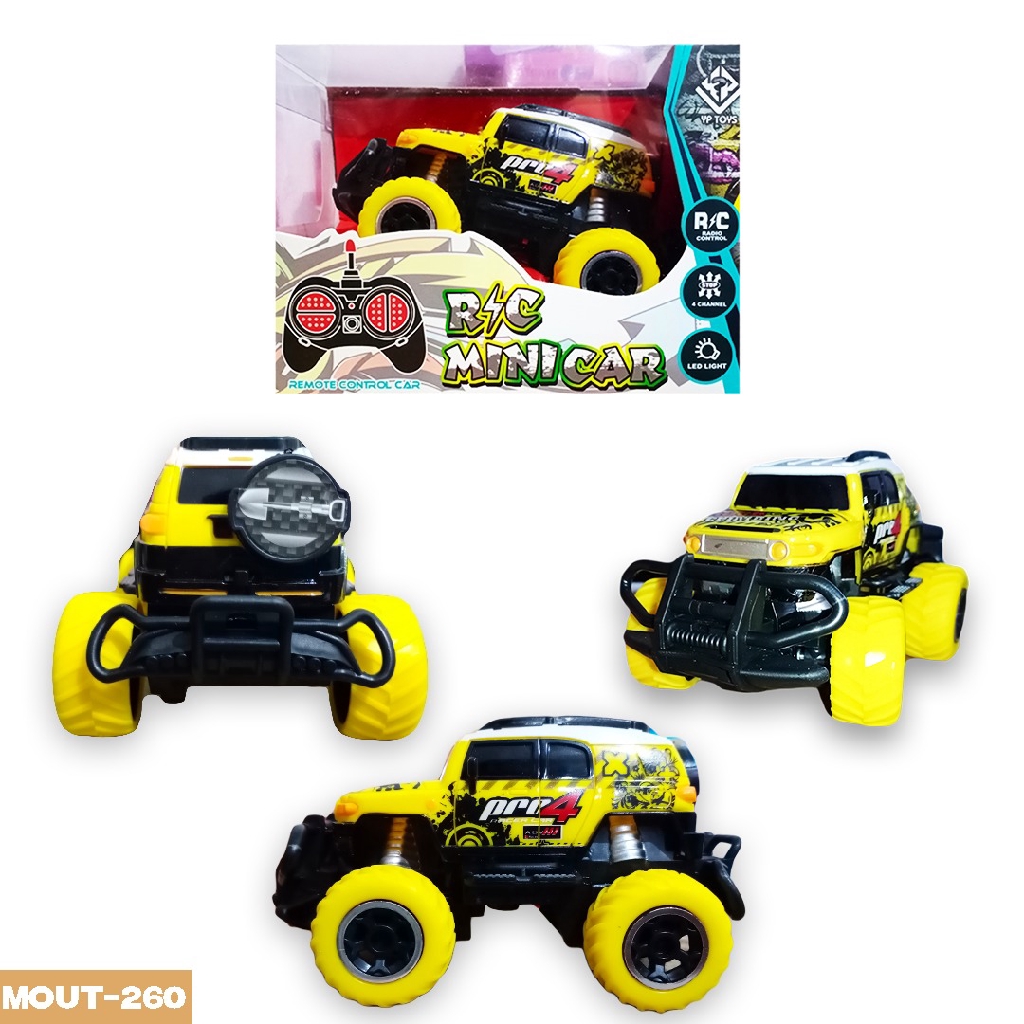 Mainan Mobil MINI CAR RC TRUK BIG FOOT Remote Control – Free Baterai