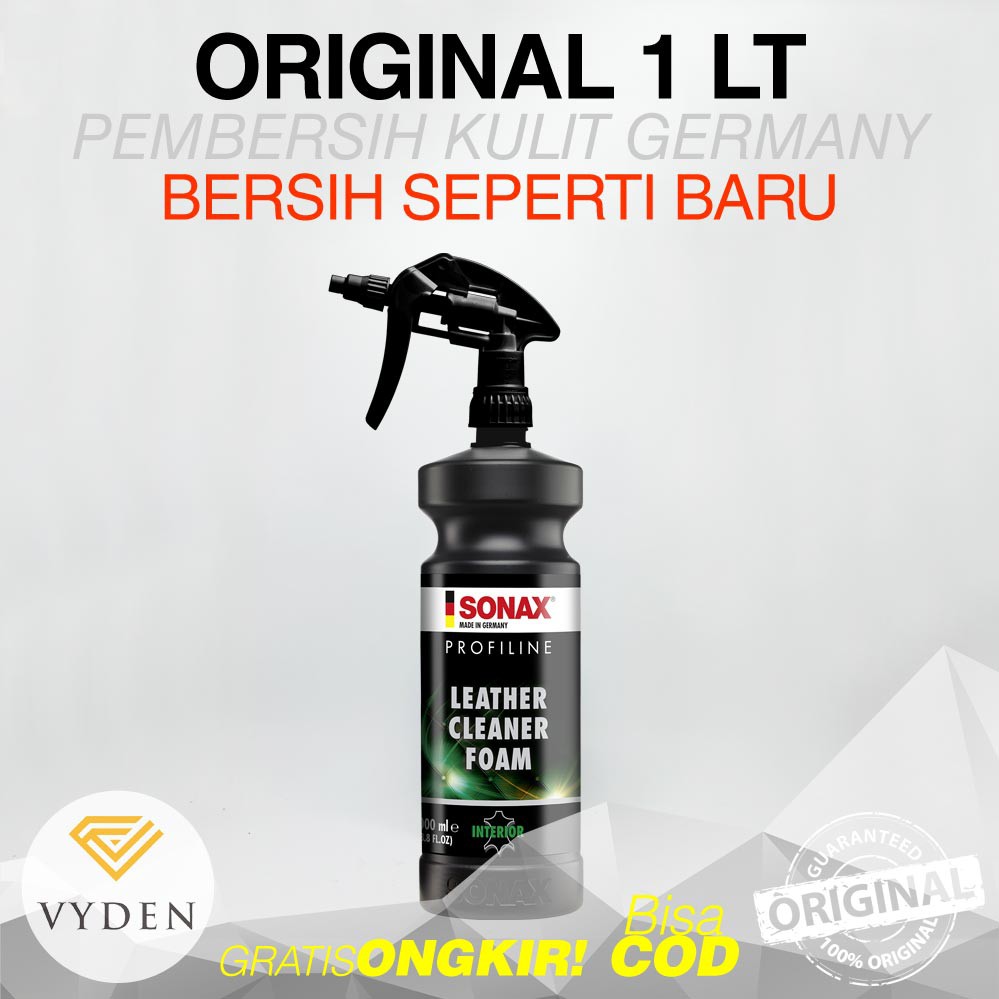 SONAX LEATHER CLEANER FOAM 1 Liter Pembersih Kulit Asli Mobil MURAH