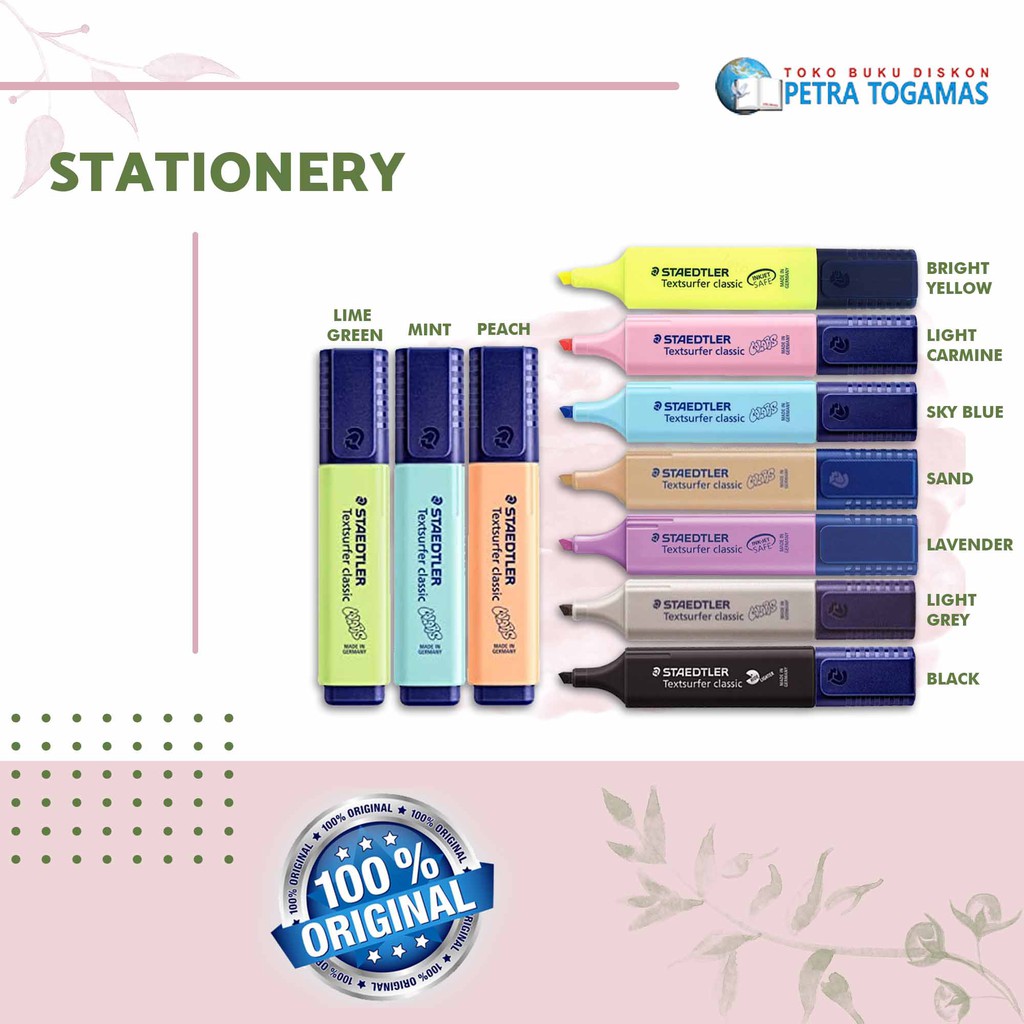 

STABILLO/HIGHLIGHTER PASTEL/TEXTSURFER CLASSIC COLOR 364 C-100 STAEDTLER