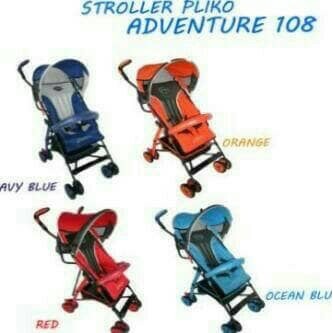 STROLLER PLIKO 108 ADVENTURE2 / BUGGY PLIKO ADVENTURE 2 / KERETA BAYI TERBARU