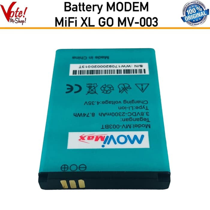 Battery Modem Mifi XL GO MV-003 Baterai Orinal A02