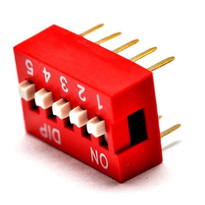 DS 5 Dip Switch 2.54mm 5P saklar DIL 5channel