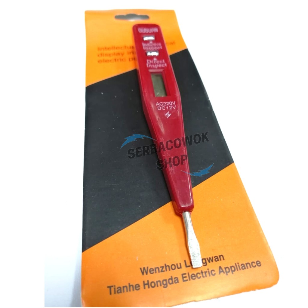 promo Obeng Tespen Digital Voltage Inductance Circuit Tester