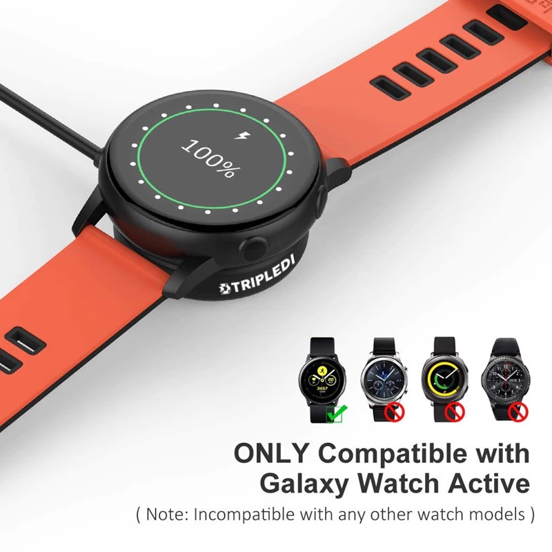 Charger Samsung Galaxy Watch Active 1 2 3 4 5 6 Pro R500 R830 R820 R840 R850 R860 R870 R880 R890 R915F R905F R925F 41 45mm Kabel Adapter Charging