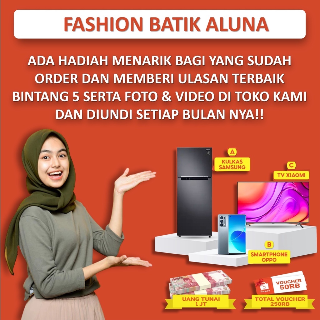 Baju batik Pria Lengan Panjang Modern Full Furing Kemeja Batik Pria Lengan Panjang Premium Solo Pake Puring Oringinal Reguler FASHION BATIK ALUNA Bahan Halus Tebal Kombinasi Kondangan