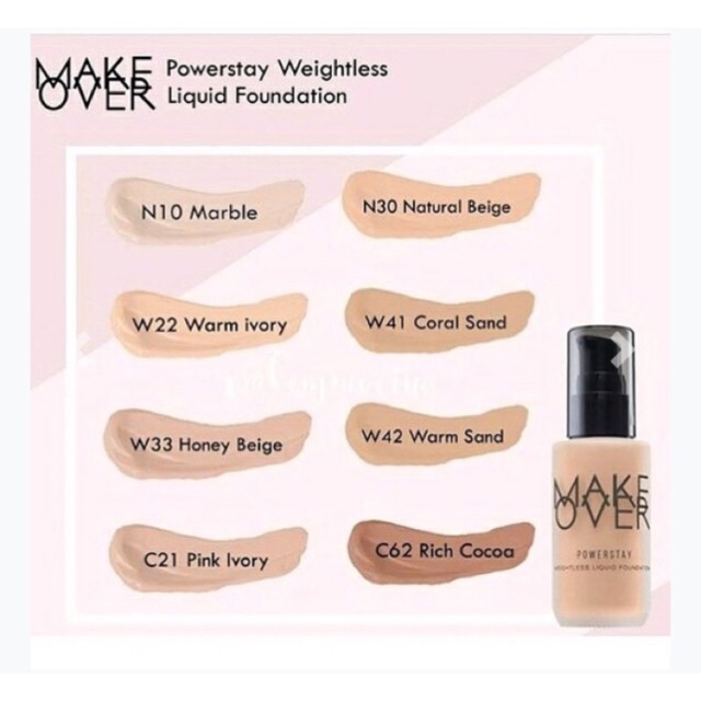 Make Over Powerstay Weightless Liquid Foundation 33ml