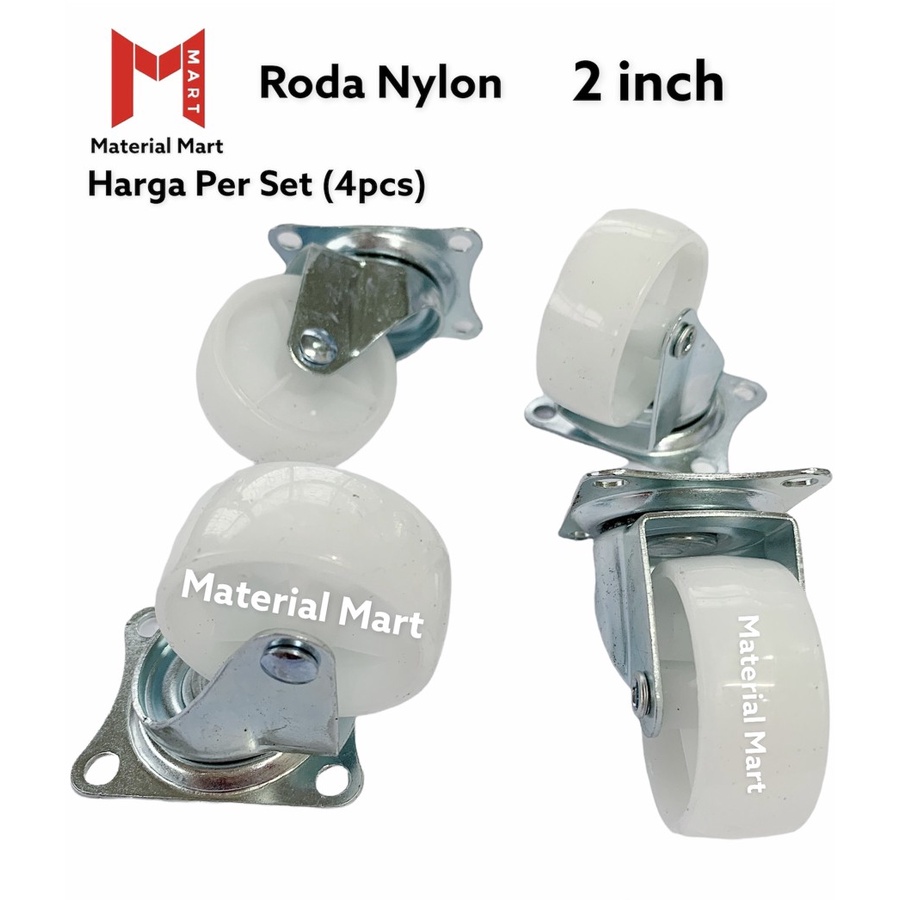 Roda Caster 2 Inch | Roda Lemari Etalase 2” | Roda Troli | Roda Kastor | Material Mart