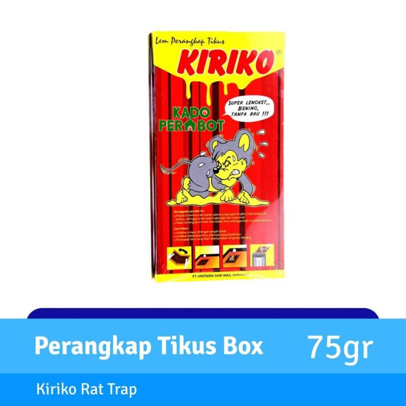 kiriko perangkap tikus bok - lem perangkap tikus - lem tikus