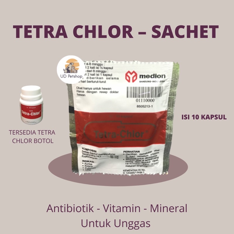Tetra Chlor Sachet - Antibiotik / Obat Ayam