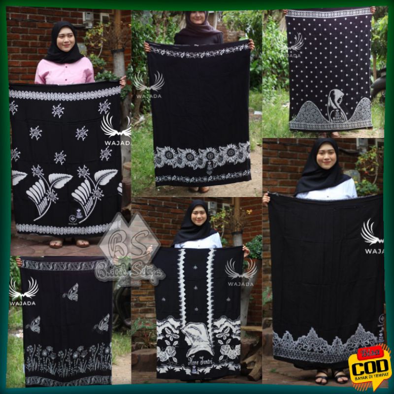 Sarung Batik Wanita Sarung Gloyor Bawahan Santri Perempuan Sarung Cewek Sarung Wanita-Motif Random/Acak
