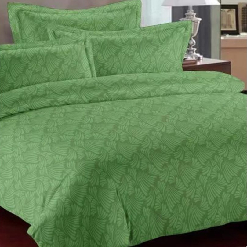 Kain Sprei bahan EMBOSS motif Batik Hijau