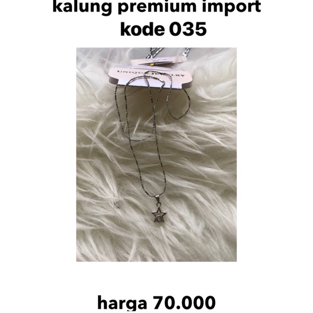 kualitas premium kalung import kode 035