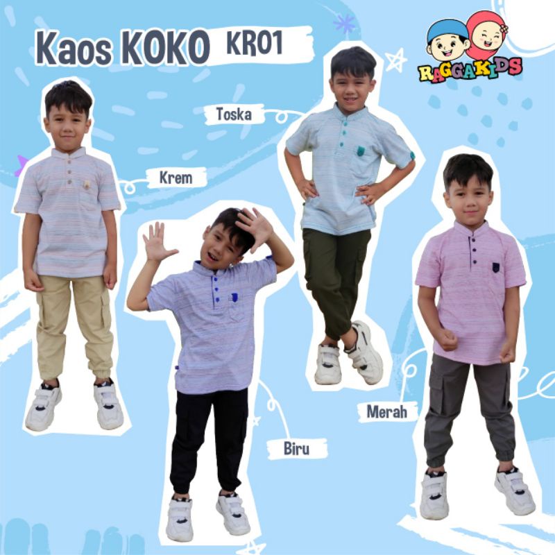 Raggakids koko Kaos Anak Cowok KR01