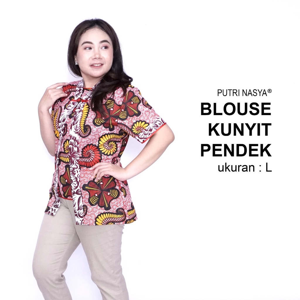 Atasan Batik Jumbo Blouse Big Size Wanita Lengkap S-M-L-XL-2L-3L-4L-5L-6L-7L Model Blus Jumbo Seragam Batik / Atasan Batik Big Size Kantor Kerja / Blus Batik Super Big LD 140 Bahan Katun / Pakaian Kekinian Model Terbaru / Baju Batik Formal Wanita