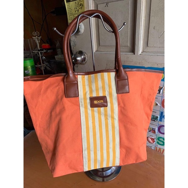 [ READY ] EXR ORANGE TOTE BAG ORIGINAL USED PRELOVED