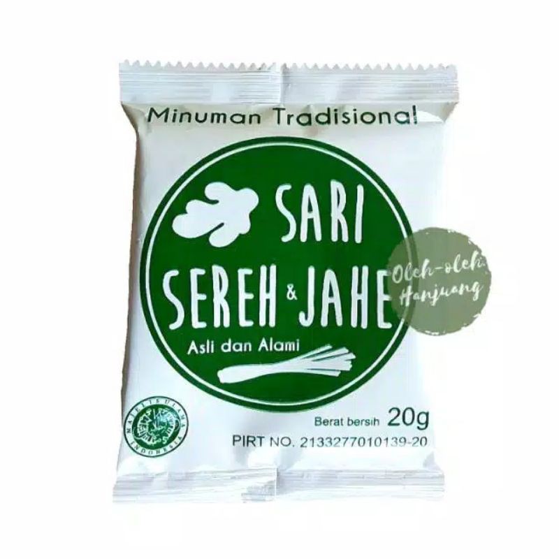 

Minuman Kesehatan Sari Sereh Jahe Hanjuang Renteng 10 Sachet 20gr