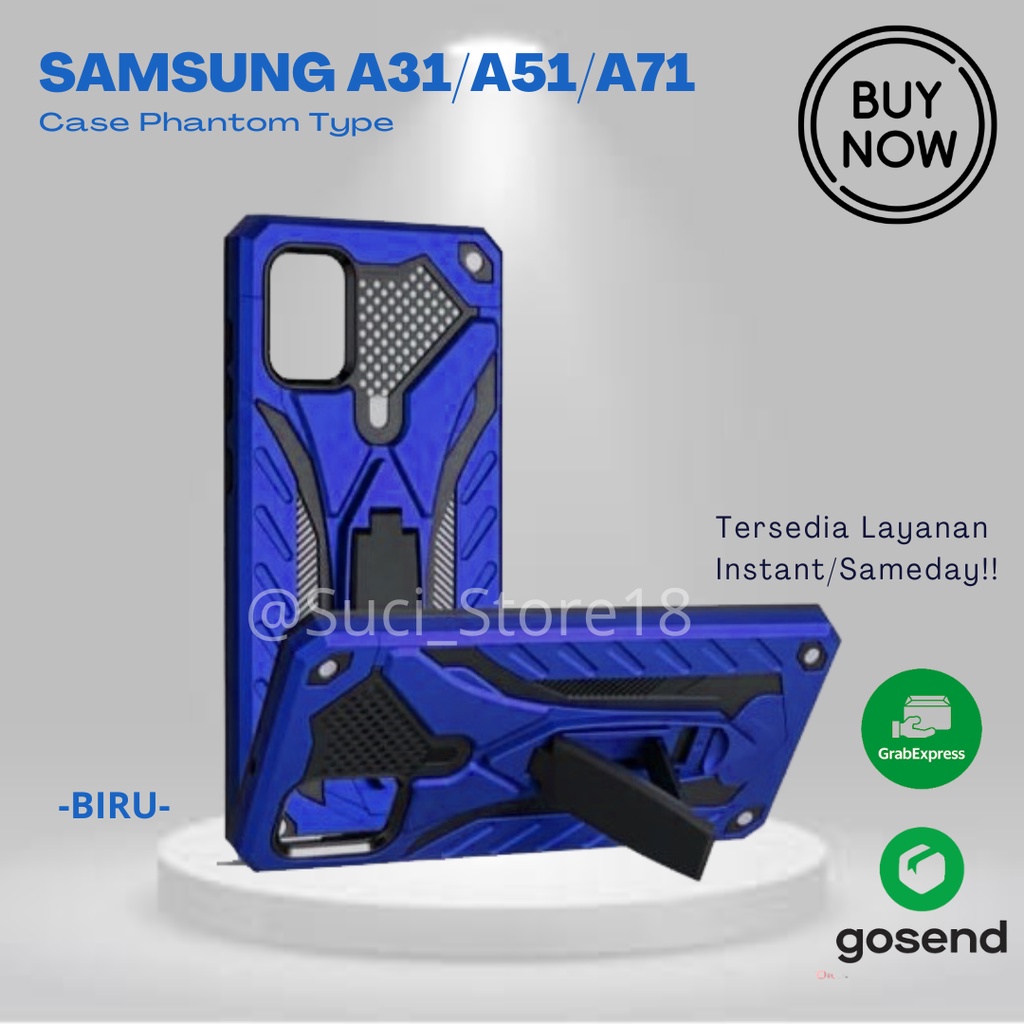 Hard Case Phantom Samsung A31/A51/A71 Case Robot Transformer Phantom Casing Hybrid