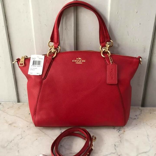 TAS COACH SMALL KELSEY TRUE RED AUTHENTIC 100%