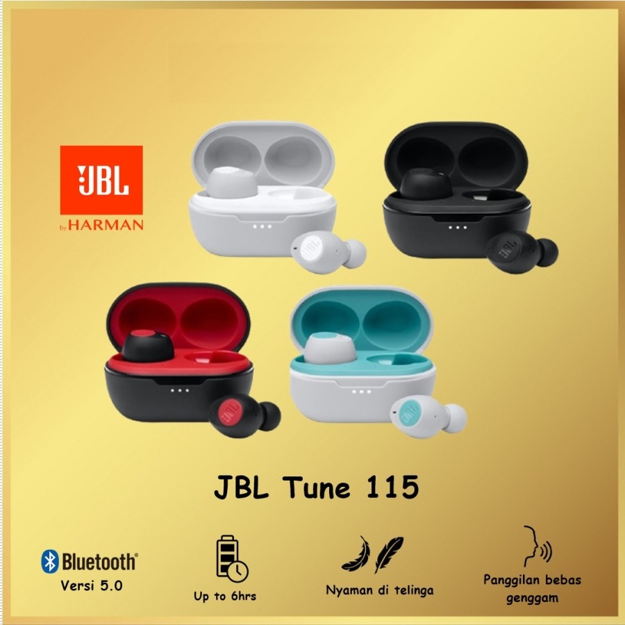 JBL Tune 115 TWS True Wireless Earphone Headset Earbuds T115 T 115