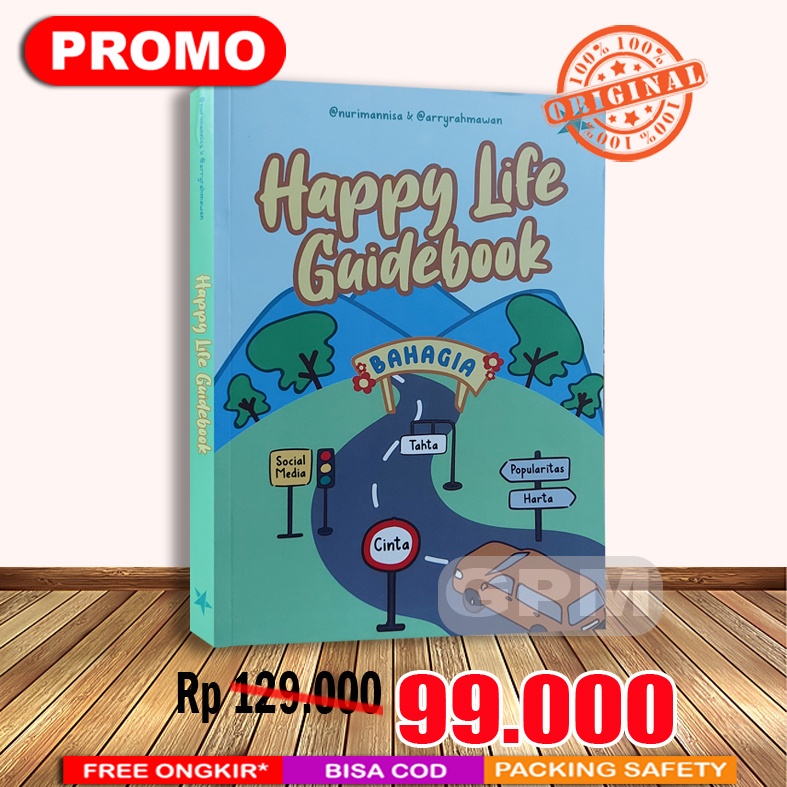 Buku Happy Life Guidebook (Panduan Menggapai Kebahagiaan Hidup)