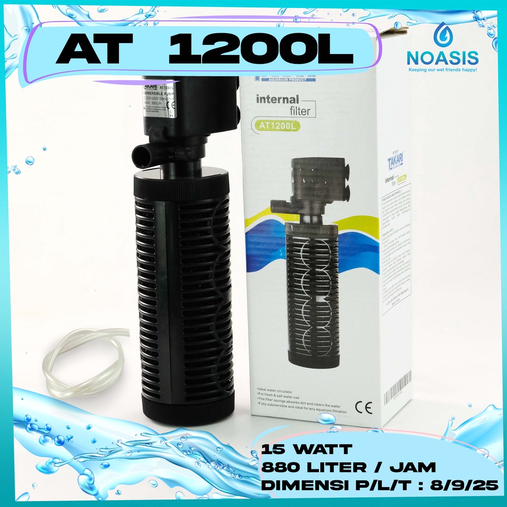 AQUARIUM INTERNAL FILTER TAKARI AT 1200 L AQUASCAPE