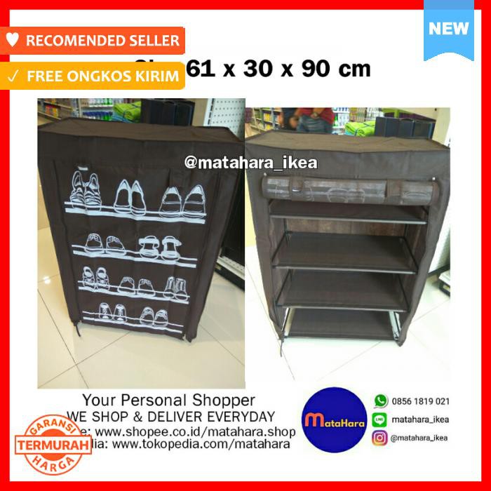 (Matahara) Rak Sepatu 4 Tingkat/Tempat Sepatu Ace Hardware 61X30X90 Cm Tempat