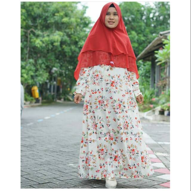 Gamis Zizara Putih Umbrella