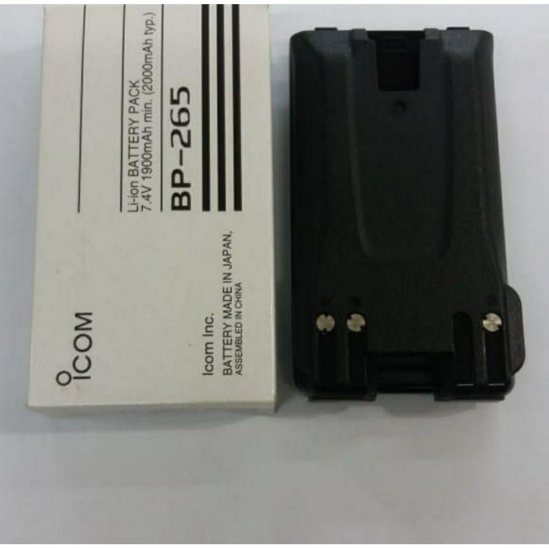 Icom BP-265 Baterai HT IC-V80 Lithium Original Baru bp265 V80 ICV80 IC U80L