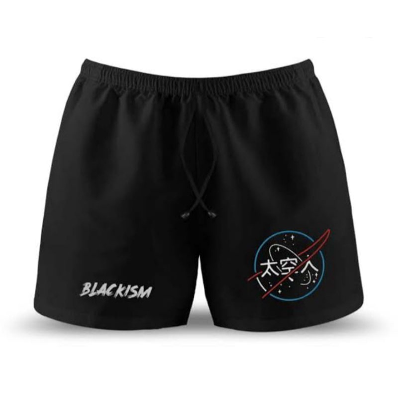 BOXER HITAM - BOXER SURFING HITAM MOTIF / BOXER PANTAI PRIA WANITA / BOXER HITAM MOTIF TERBARU