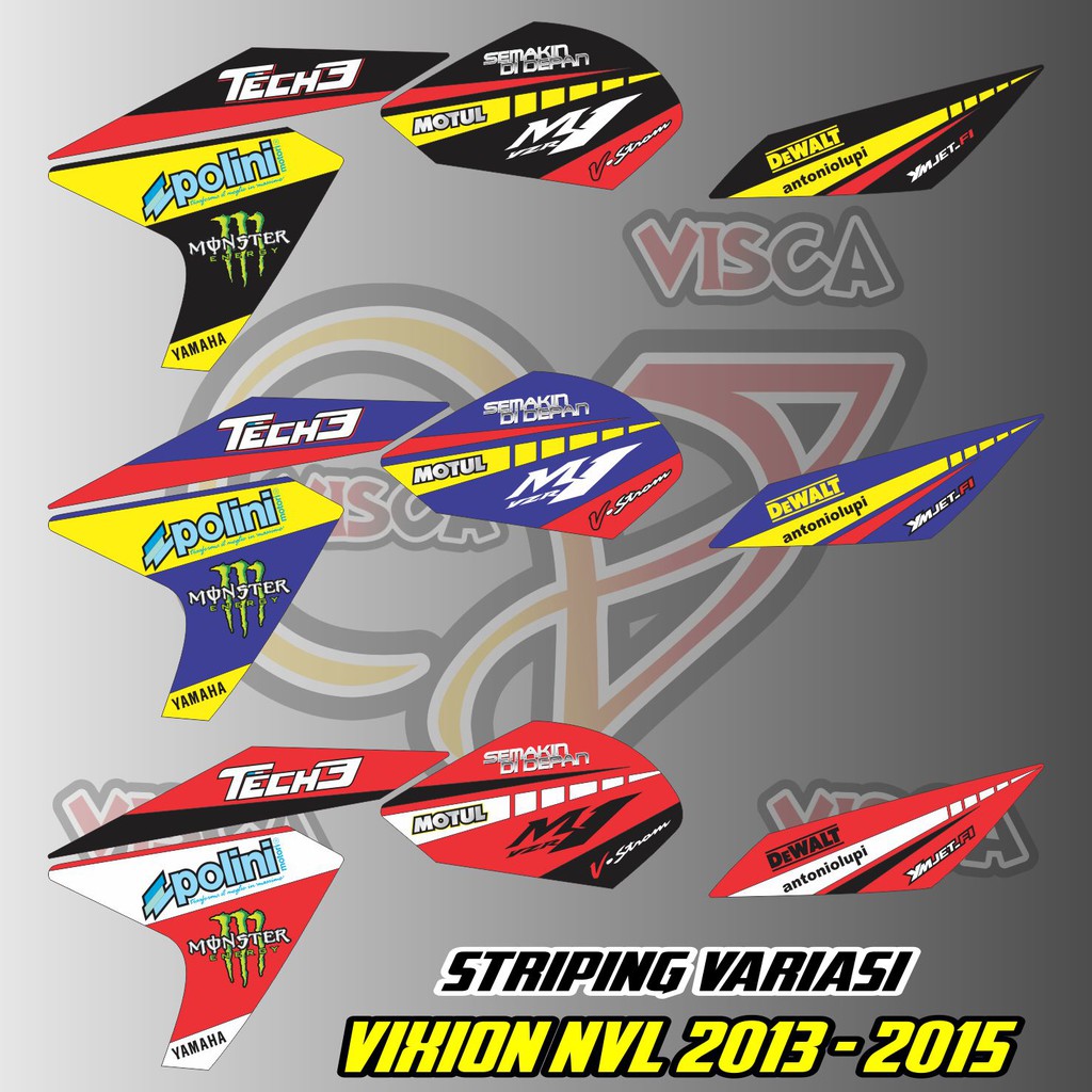 STIKER STRIPING VIXION NVL STRIPING NEW VIXION LIGHTNING STIKER VIXION NVL Tech 3