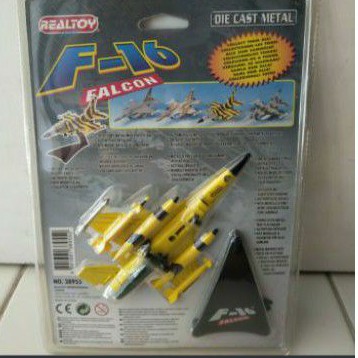 Die cast pesawat tempurF-16 Falcon