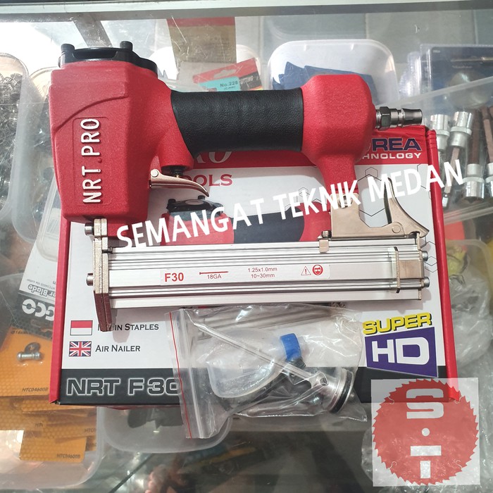 Jual Jual Air Nailer Gun Staples Angin Tembak Paku Nrt Pro Nrt Pro F