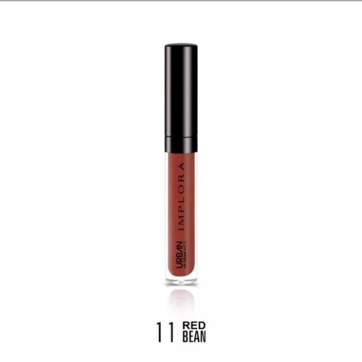 IMPLORA Urban Lip Cream Matte Original BPOM - Lipcream Surabaya-11.Red Bean