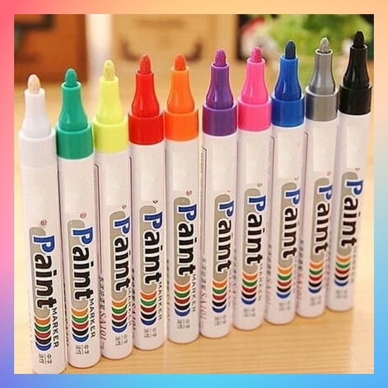 Spidol Ban TOYO Permanent Paint Marker Pen Cat Pulpen Warna Ban Mobil Motor Permanent Waterproof