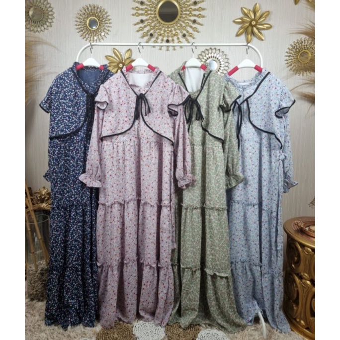 Gamis Dress Ceruti Cardy , ORI Meijiwang