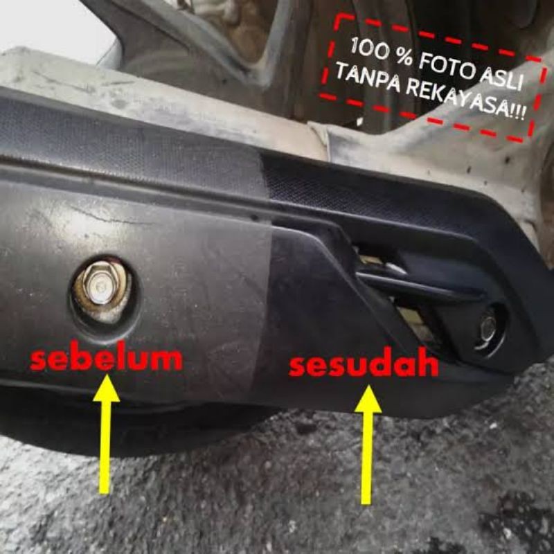 X3 Cairan PENGHITAM Motor, Dashboard Mobil Trim berbahan plastik, spion , wiper , bumper BLACK MAGIC